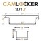 Camlocker 71 in Slimline Low Profile Crossover Truck Tool Box, Matte Black SL71LPMB - alternate 4